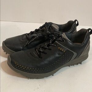 Ecco Men's Black Golf Shoes Size 7.5 (38)